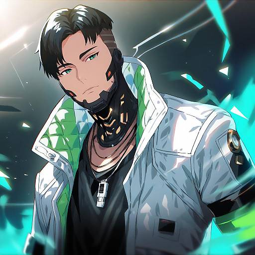 Illustration of Crypto (apex legends), apex legends in the style of Hamushima