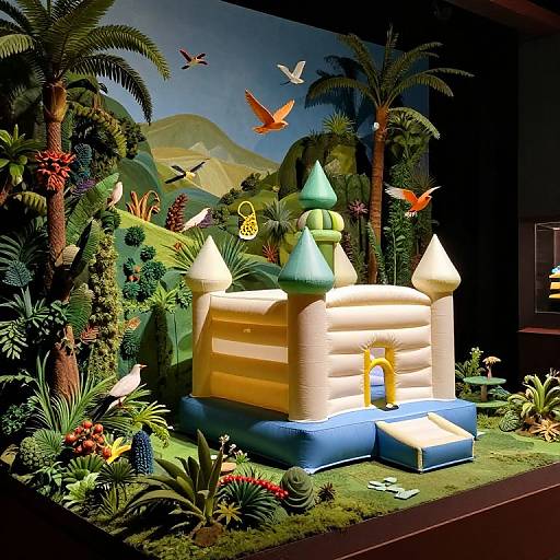 Fantastical Diorama with Zaha Hadid Bouncy Castle