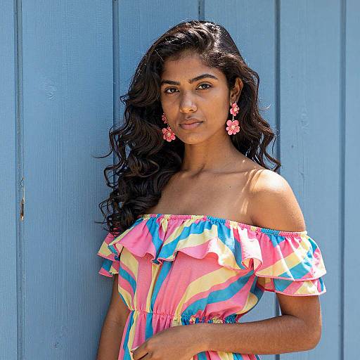 Vibrant Portrait of a Young Woman