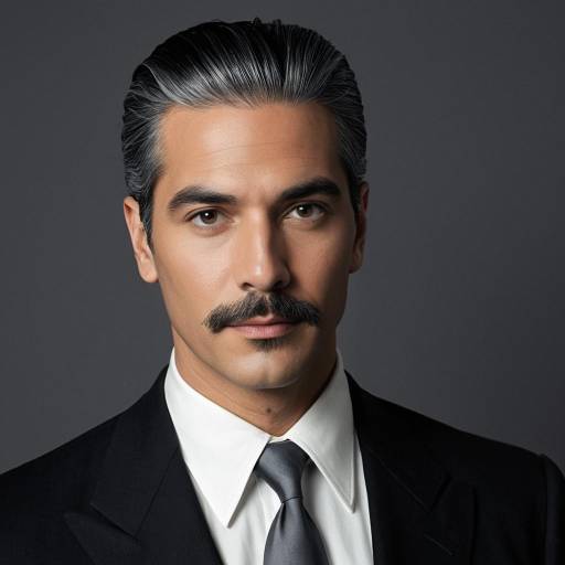 Vintage 1950s Gentleman in Dark Suit