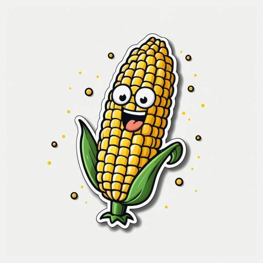 Playful Corn Character Logo Design