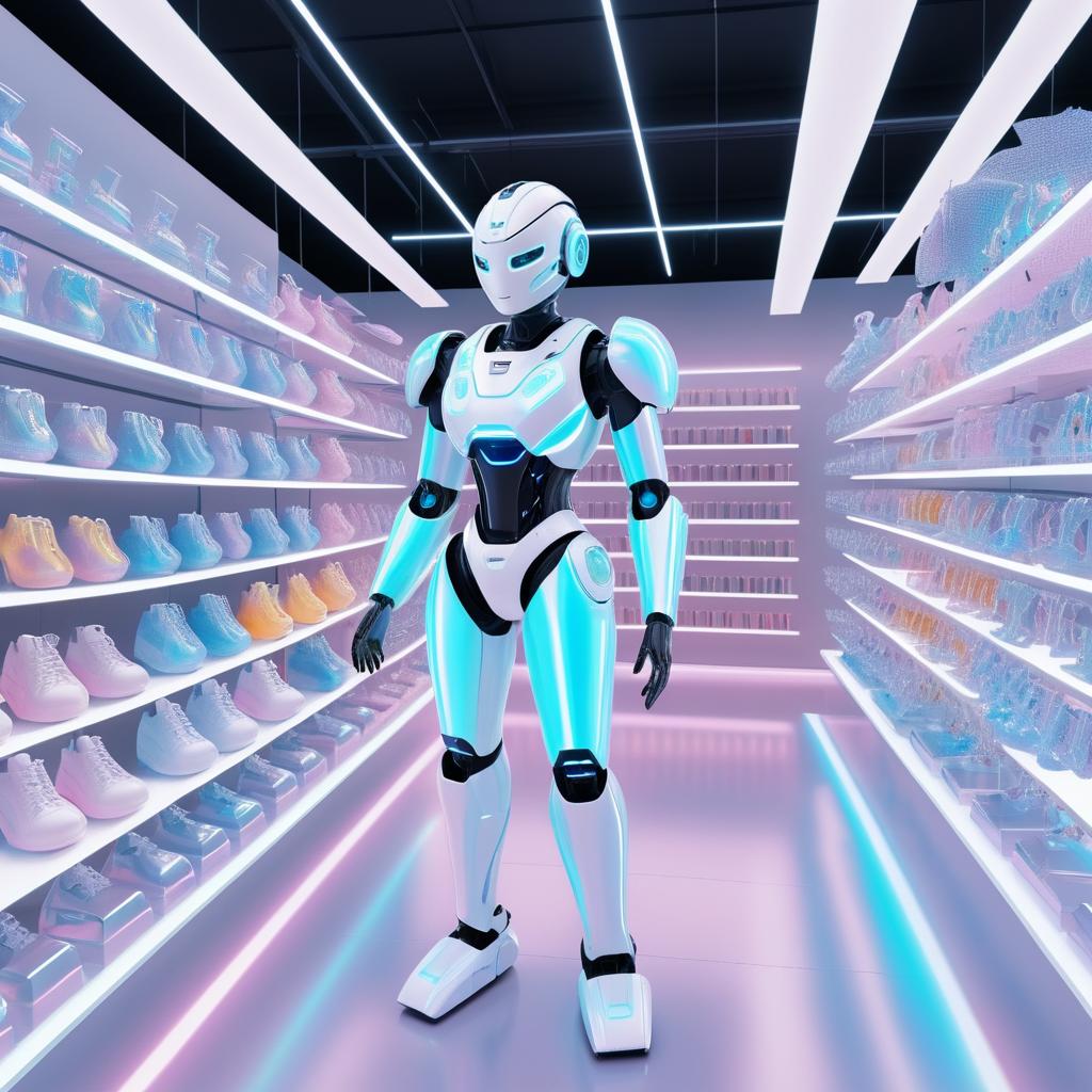 Futuristic Retail with Friendly Robots