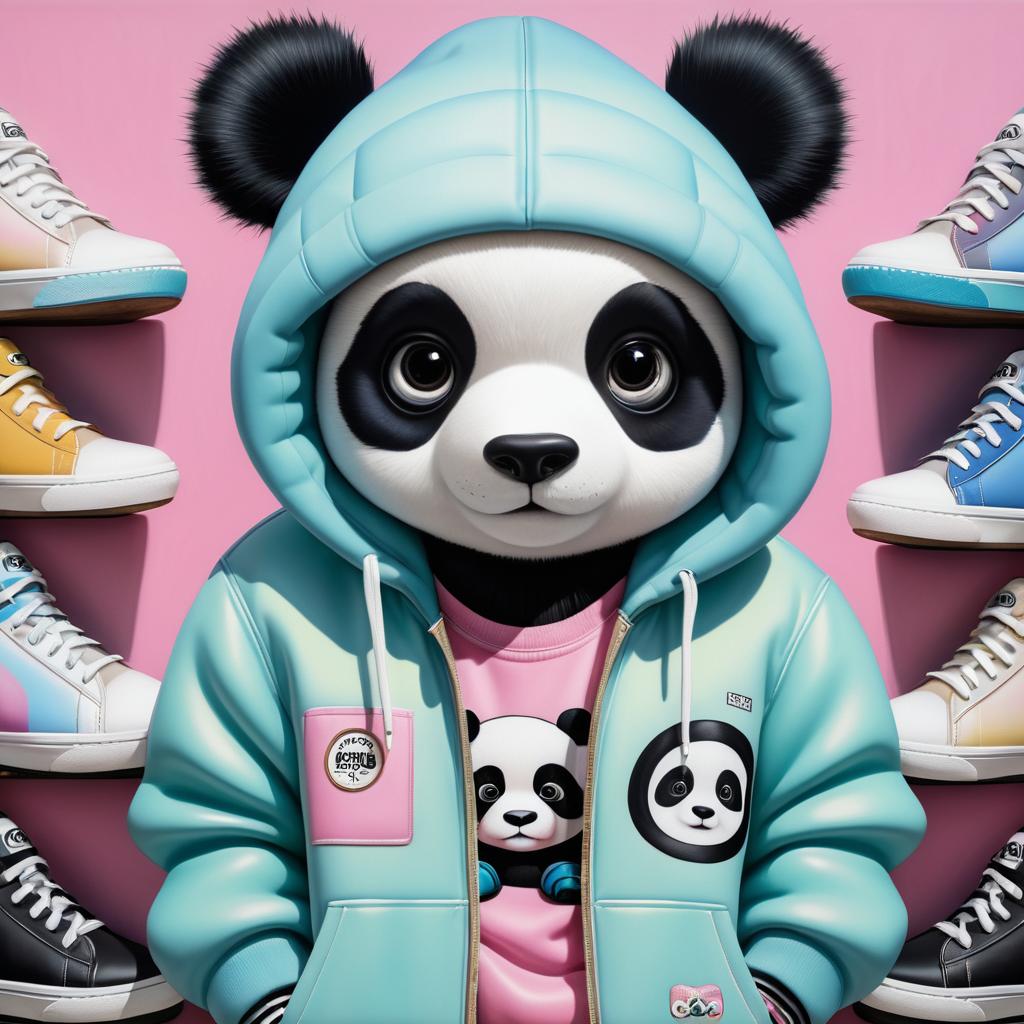 Panda in Streetwear: Lowbrow Hyper-Realism