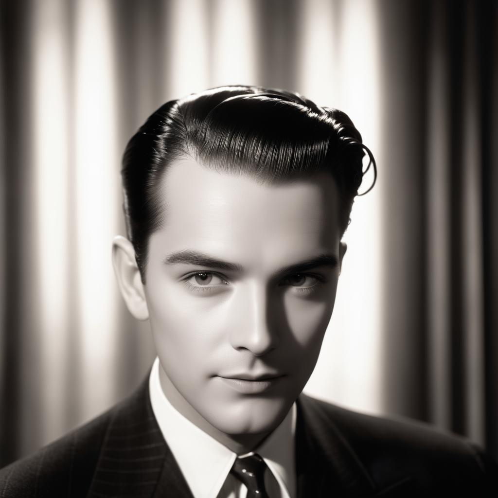 1940s Vintage Glamour Portrait of a Man