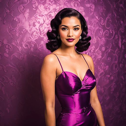 Glamorous Retro Pin-Up Model Photoshoot Glamorous Retro Pin-Up Model Photoshoot