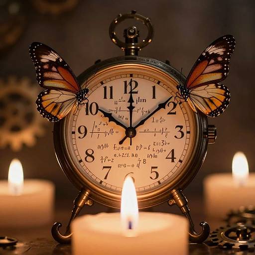 Clockwork Butterflies from Candle Flames