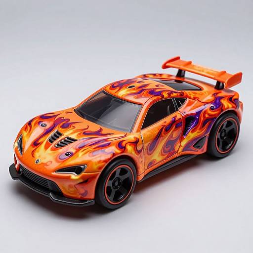 Flame-Painted Rebellious RC Car