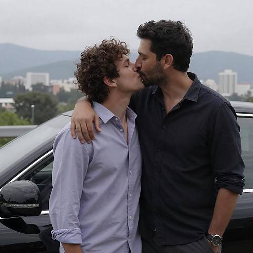 Romantic Outdoor Photograph of Two Men