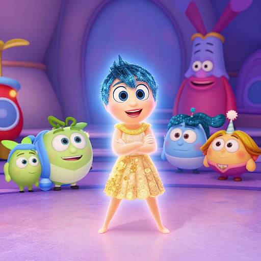 Colorful Pixar-style Fantasy Characters