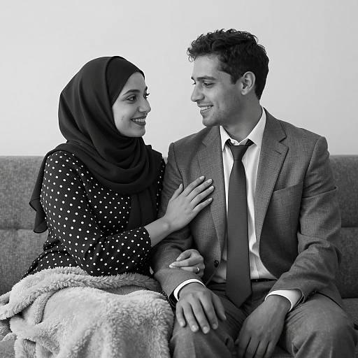 Affectionate Couple in Soft Light