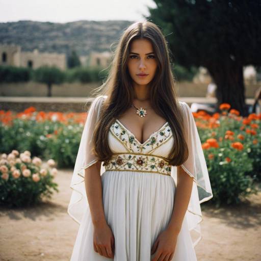 Elegant Lawrence of Arabia Inspired Dress