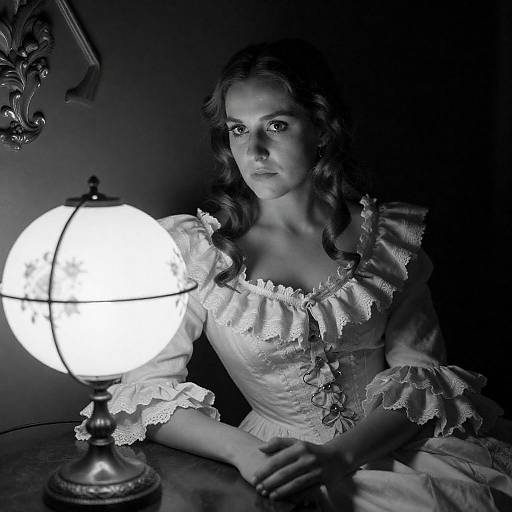 Elegant Woman in Victorian Elegance