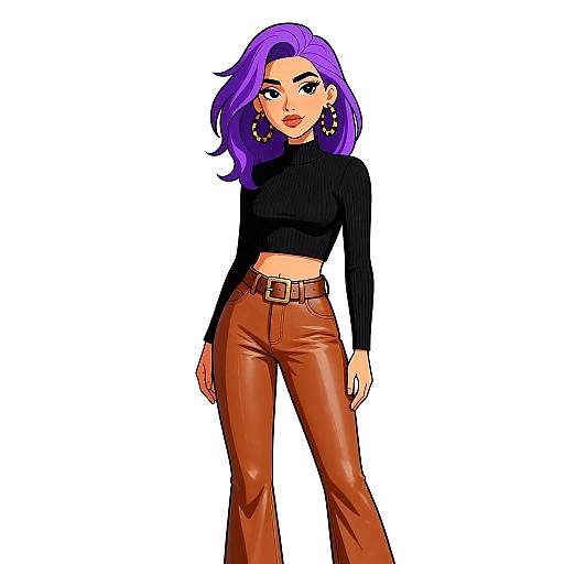 Modern Streetwear Woman Portrait