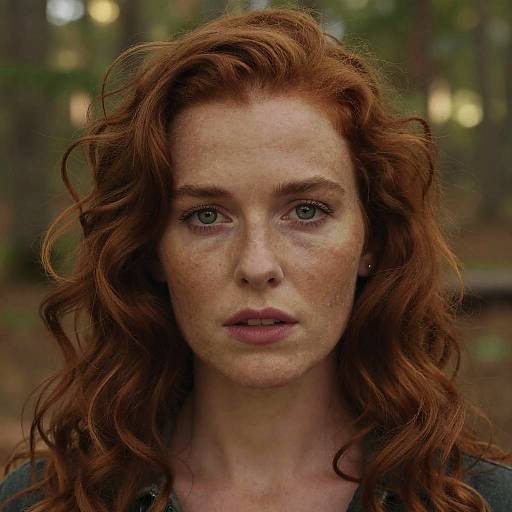 Sunlit Rustic Redhead Portrait