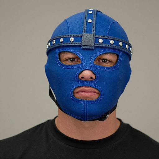 Close-Up of Masked Wrestler