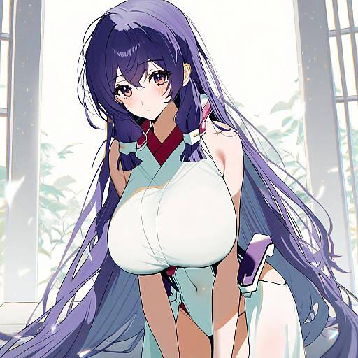 Illustration of Asama tomo, kyoukaisenjou no horizon in the style of Tamagogayu1998