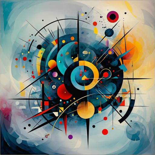 Kandinsky-Inspired Abstract Chaos Representation