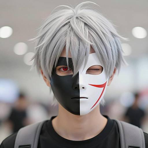 Intense Young Male Cosplayer Portrait