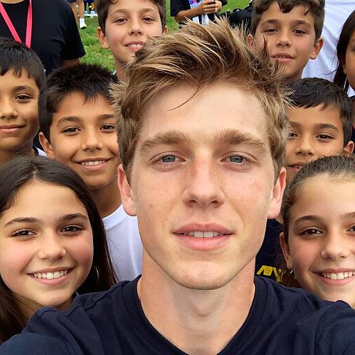 MrBeast Charity Event Selfie