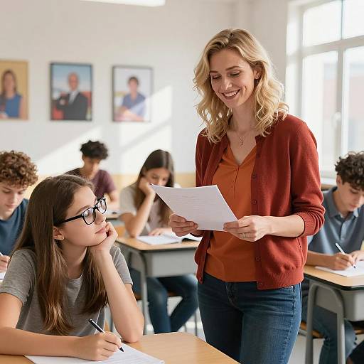 Bright Classroom with Engaged Students