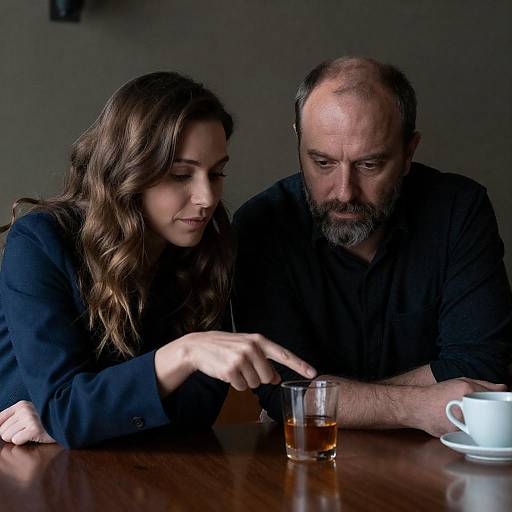Quiet Bar Moment: Couple at Counter