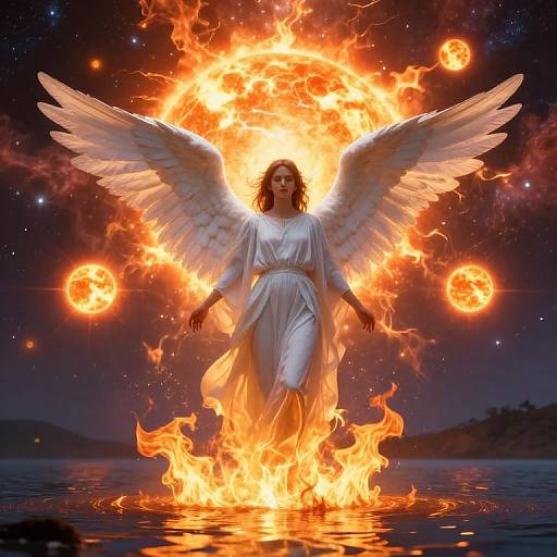 Serene Biblically Accurate Angel Rising