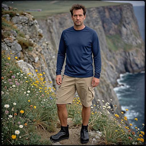 Man in Outdoor Adventure Apparel