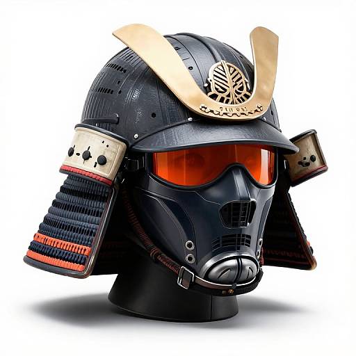 Futuristic Modern Samurai Helmet