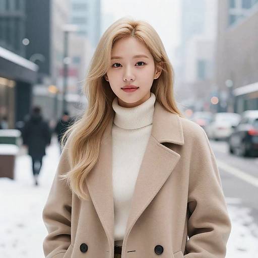 Elegant Winter Portrait of Dahyun