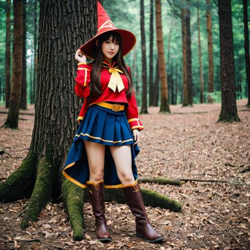 Realistic Megumin Cosplay in Nature