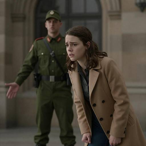 Worried Young Woman in Dim Light