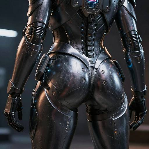 Futuristic Cyberpunk Armor Detail
