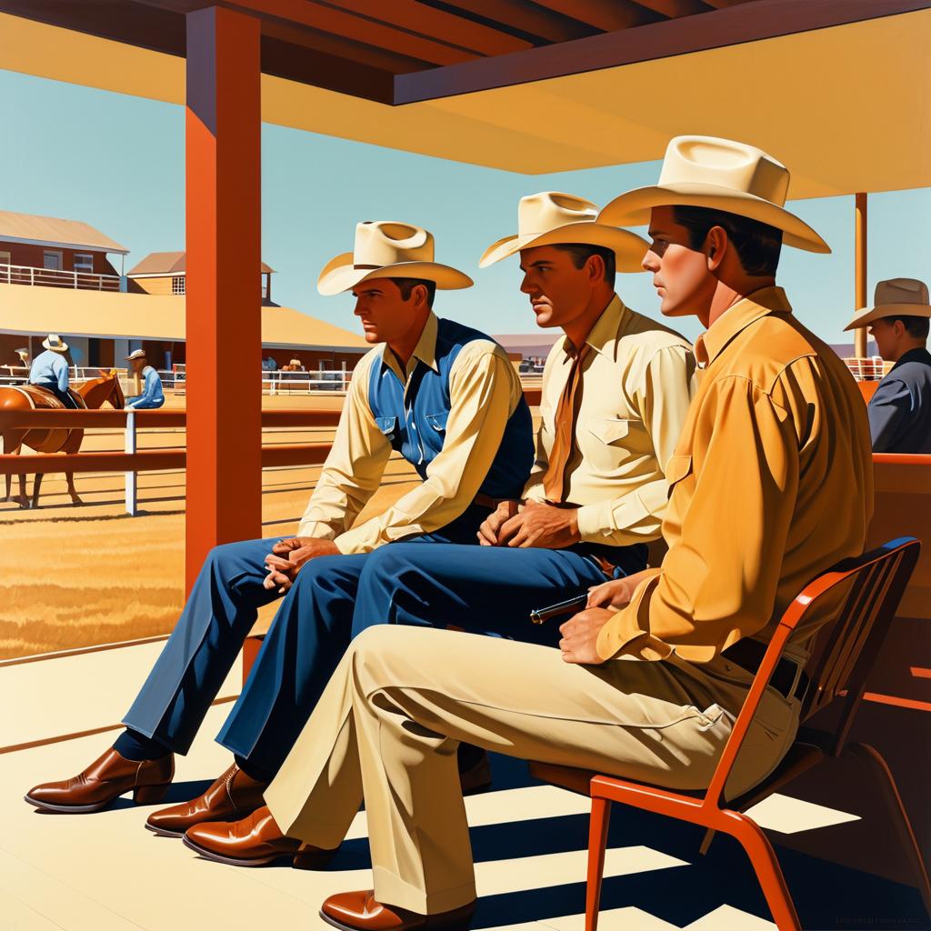 Contemporary Cowboys in Precisionist Style