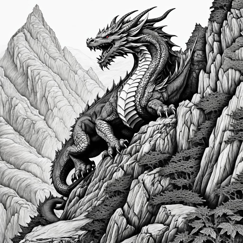 Fierce Dragon on Craggy Mountain