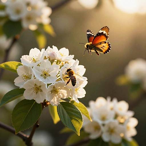 Hyperrealistic Garden at Golden Hour
