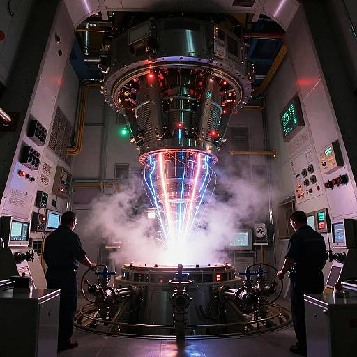 Futuristic Spaceship Engine Room
