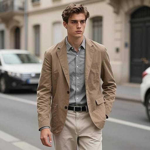 Stylish Urban Model in Luxury Fashion