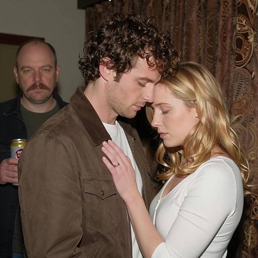 Dynamic Trio in a Dimly Lit Room