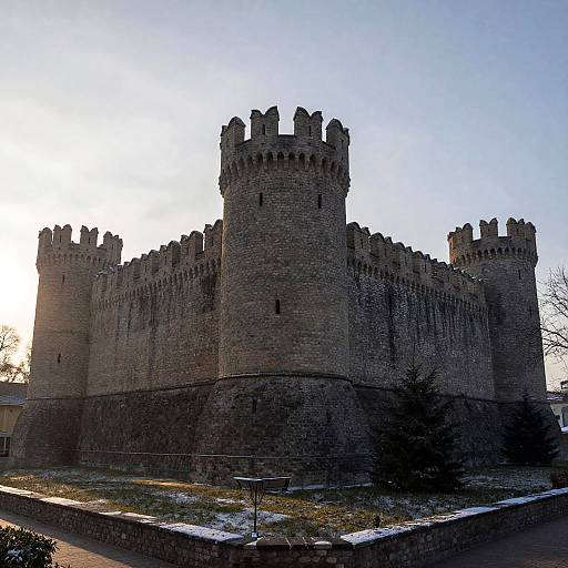 Byzantine Fortress Castle at Dawn
