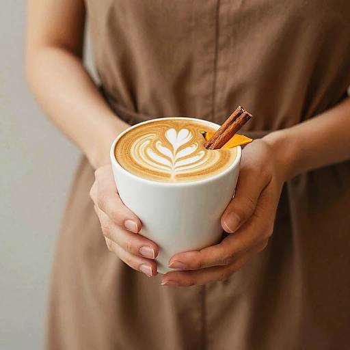 Cozy Pumpkin Spice Latte Character