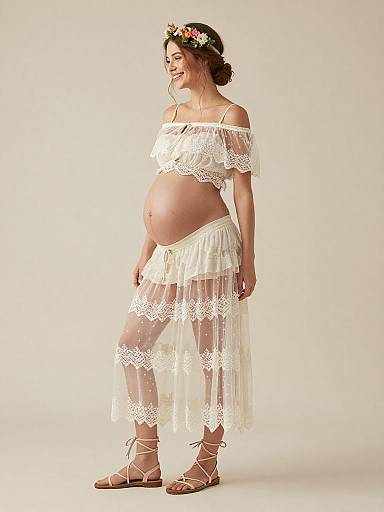 Ethereal Bohemian Maternity Fairy Portrait