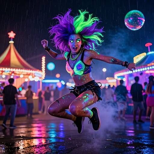 Neon Dancer at UV Rave Carnival