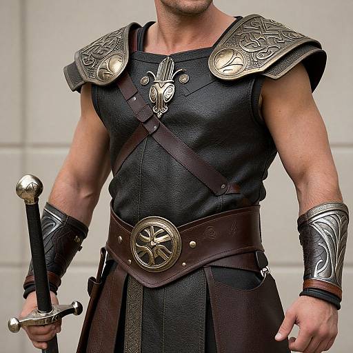 Hephaestus God Costume Close-Up