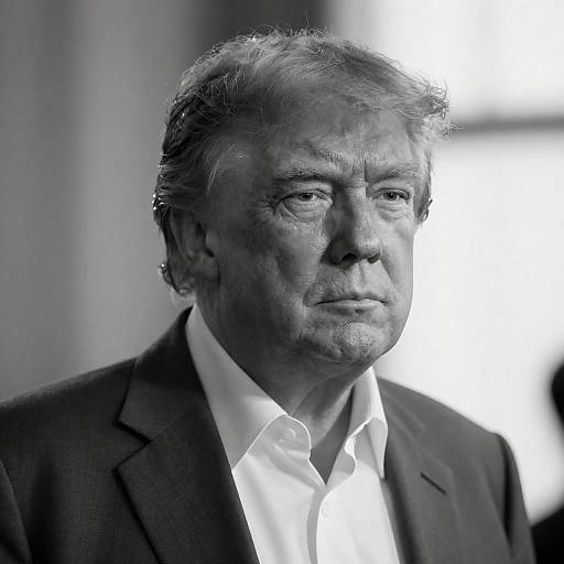 High-Contrast Black-and-White Portrait of Middle-Aged Man