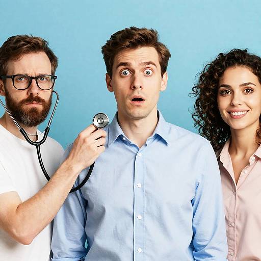 Diverse Group with Shocked and Happy Expressions