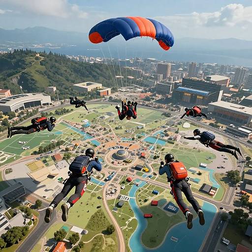 Hyper-Realistic PUBG Miramar Skydivers