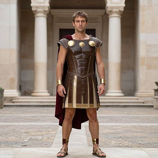 Man in Ancient Roman Costume