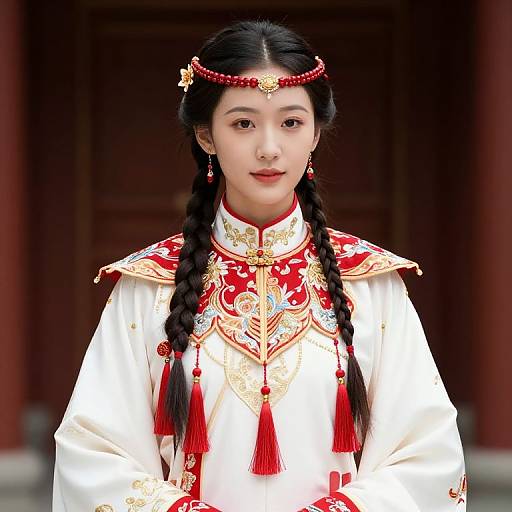 Elegant Female in Traditional Chinese Dress