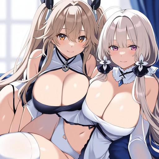 Illustration of Anchorage (azur lane), azur lane in the style of Shirasu uni