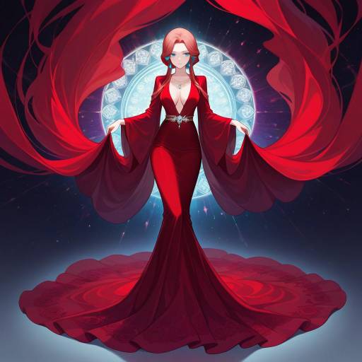 Elegant Lady in Mystical Aurora Elegant Lady in Mystical Aurora